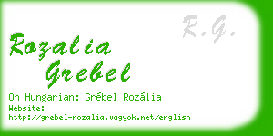 rozalia grebel business card